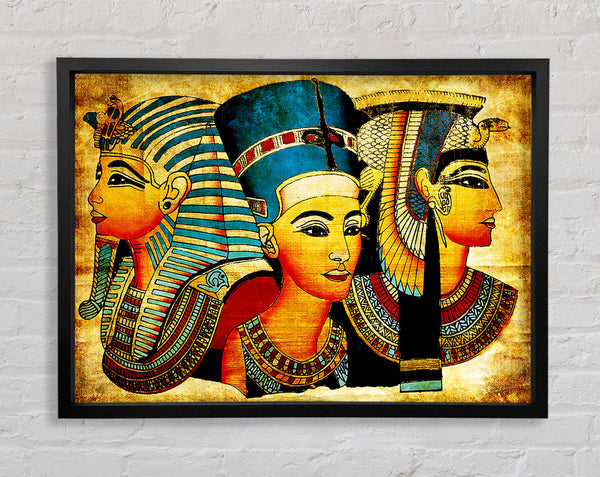 Heads Of Three Egyptian Queens n Kings