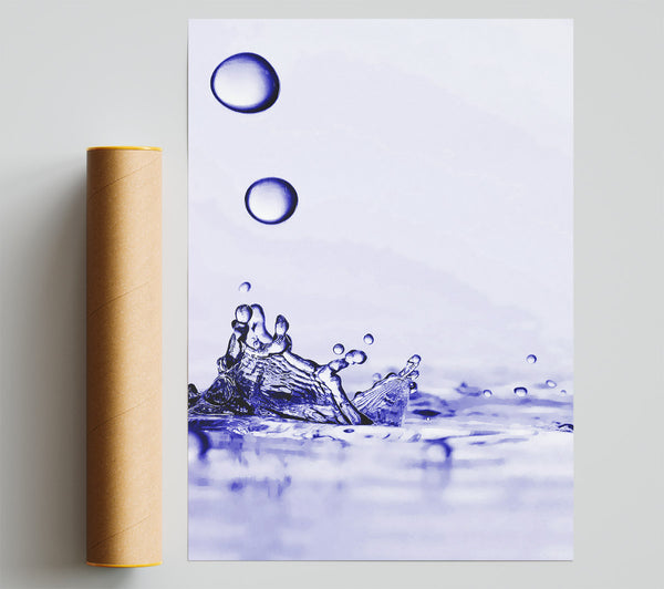 Purple Water Droplet Splash