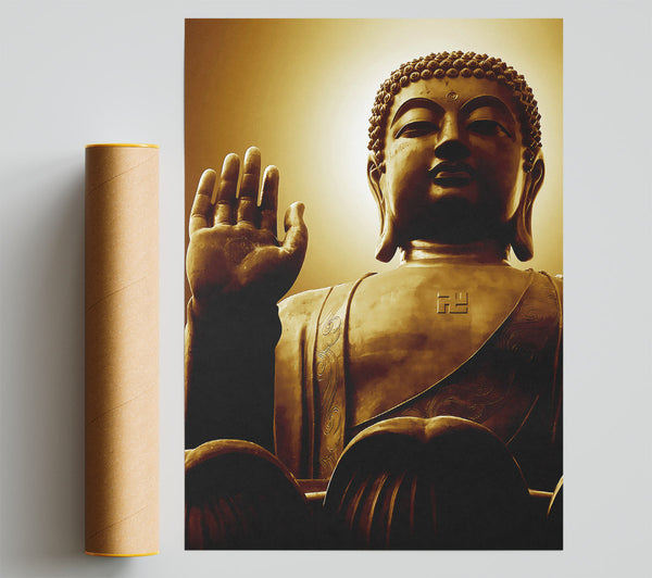 Sepia Buddha Statue