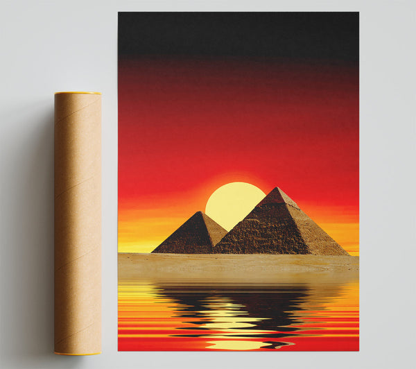 Egyptian Pyramid Reflections