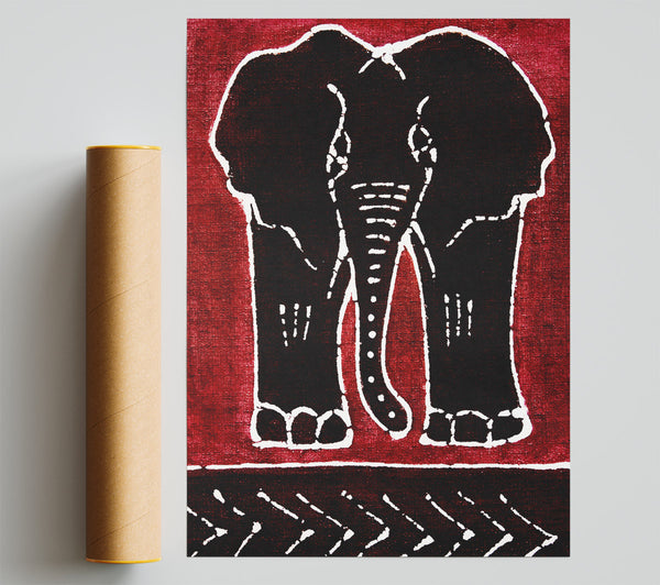 Aboriginal Red Elephant