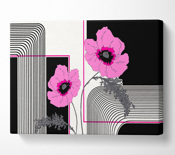 Pink Poppy Stripes