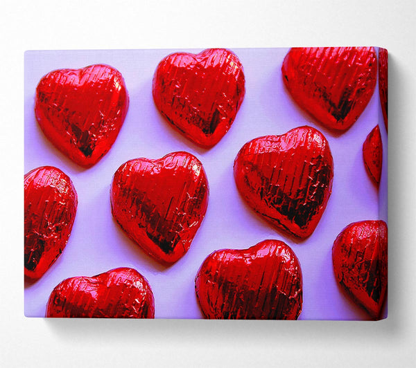 Red Chocolate Love Hearts