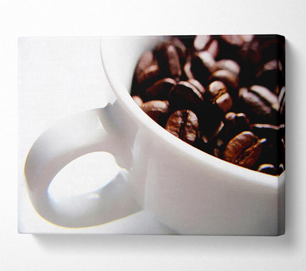 White Coffee Bean Mug