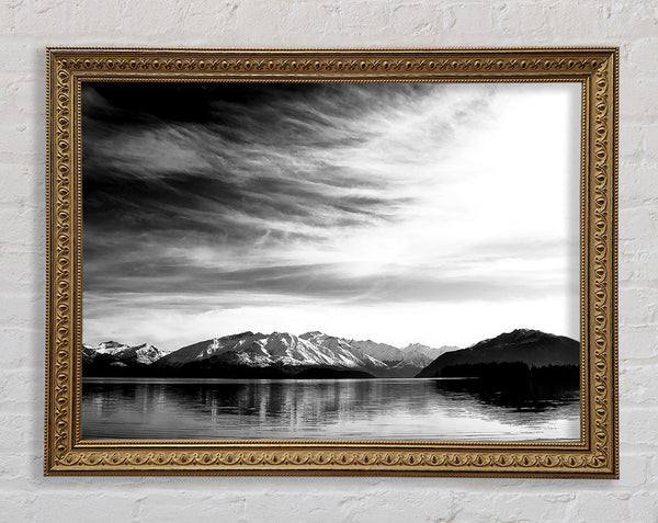 Mountain Scenery Black And White