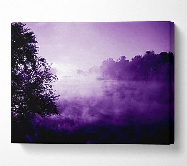 Purple Misty Lake