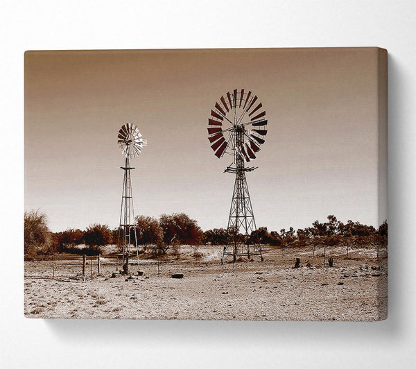 Australian Windmills Sepia