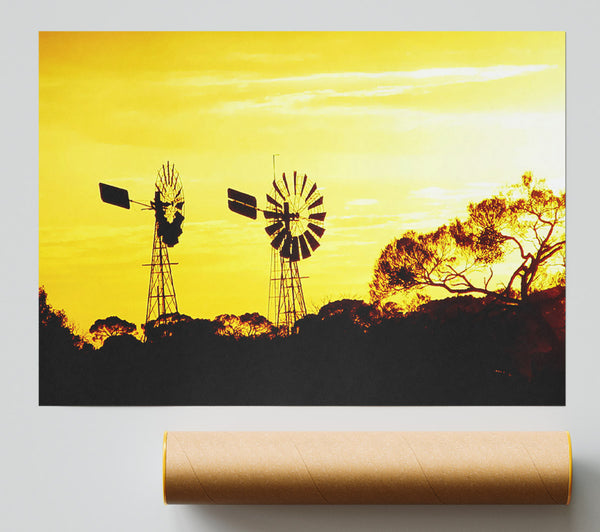 Windmills In Sunlight