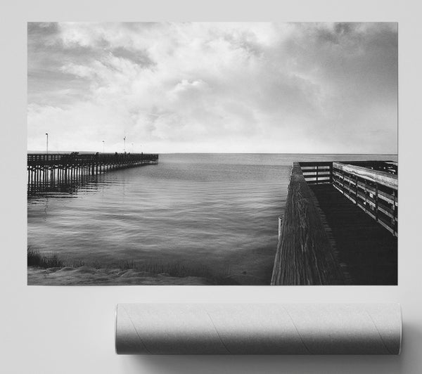 Twin Pier Ocean B N W