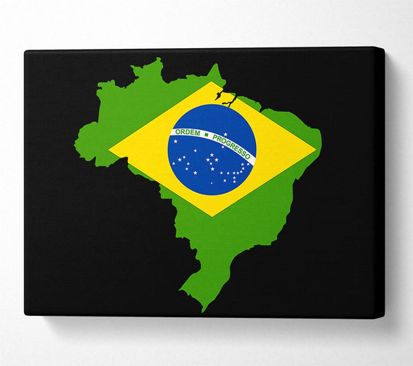 Brazillian Flag Map