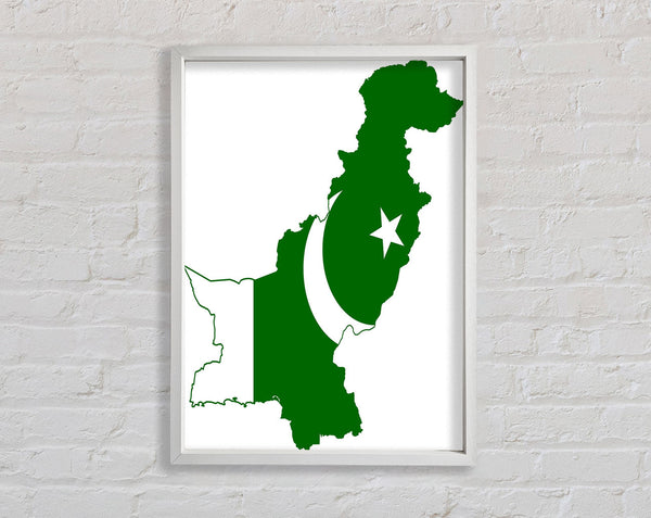 Map Of Pakistan Flag