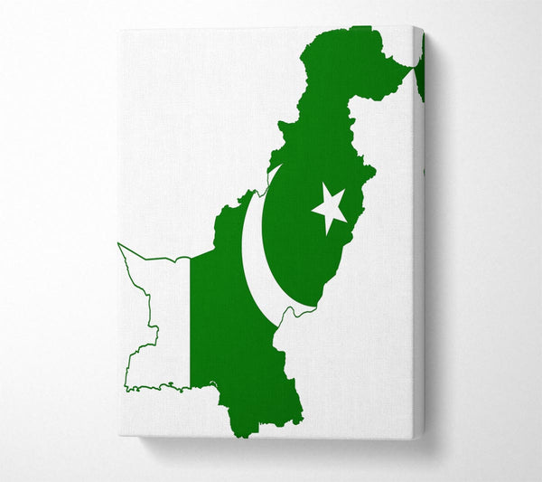 Map Of Pakistan Flag