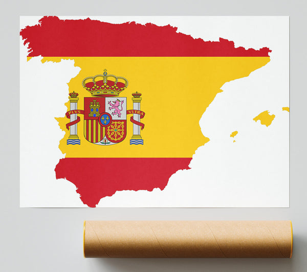 Spainish Flag Map