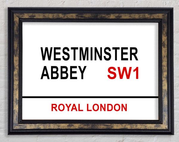 Westminster Abbey Signs