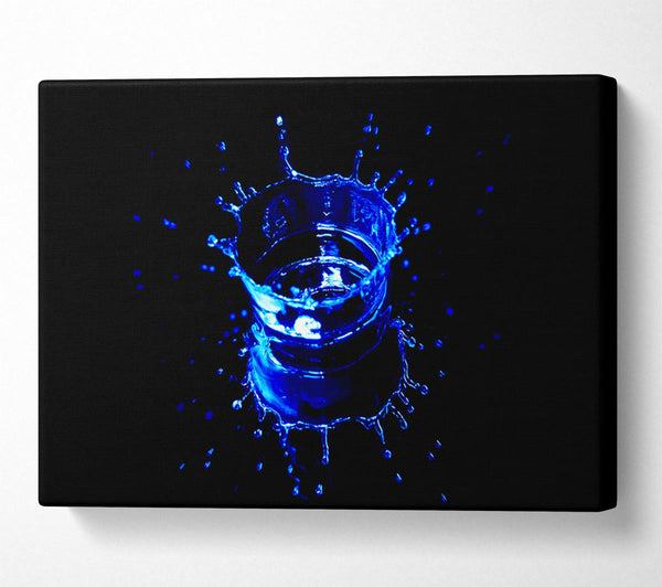 Electric Blue Water Drop