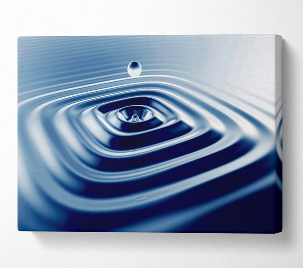 Blue Square Water Splash