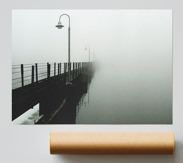 Misty Ocean Pier