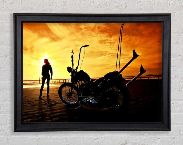 Harley Davidson Sunset