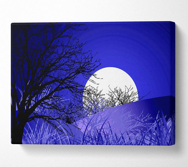 Purple Moonlit Landscape