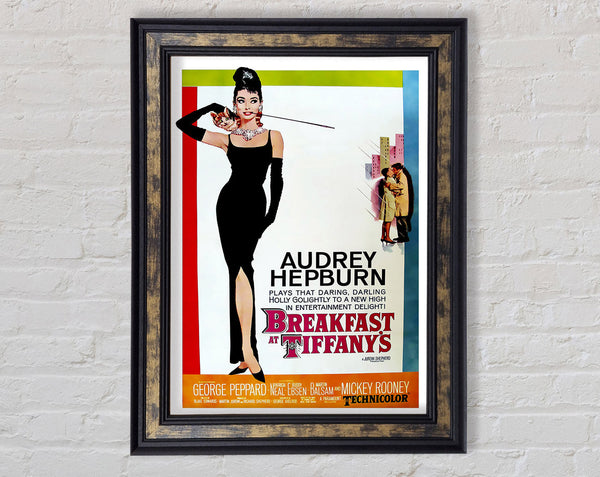 Audrey Hepburn Breakfast At Tiffanys Poster