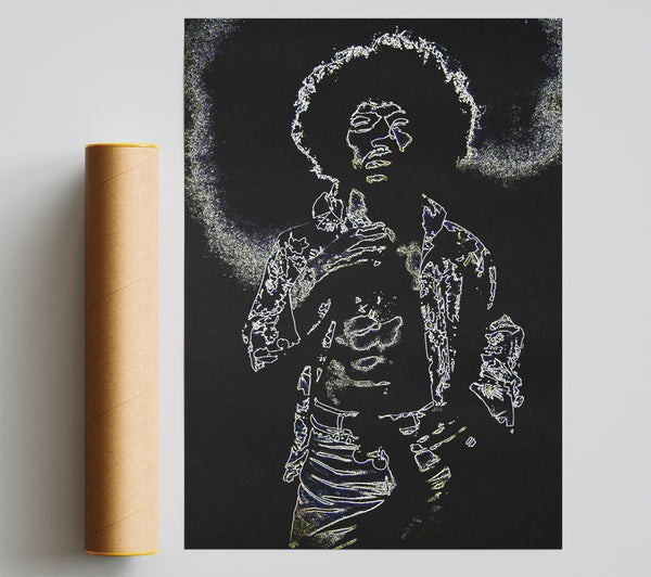 Jimi Hendrix Black