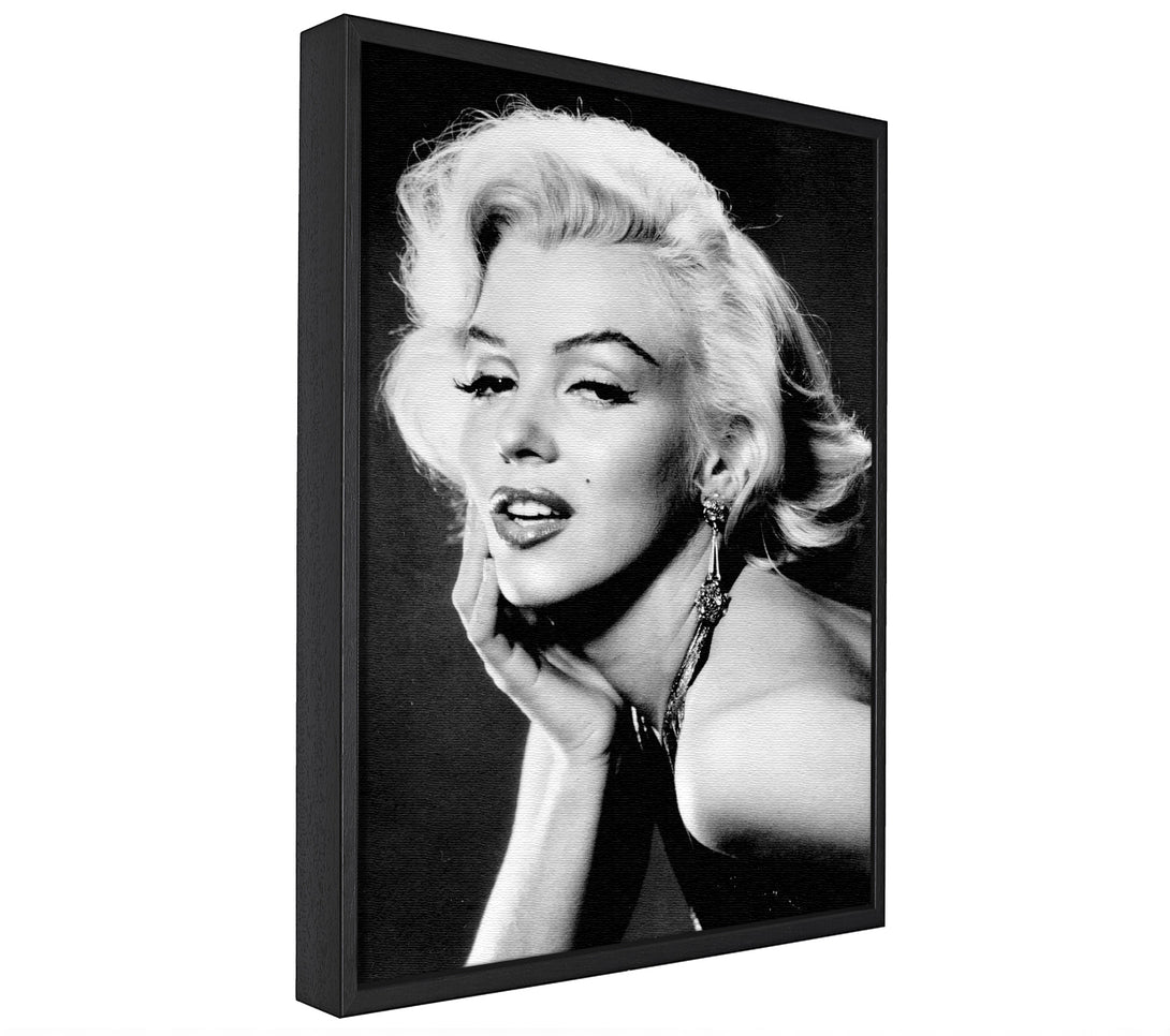 A picture of a Marilyn Monroe Beauty framed canvas print sold by Wallart-Direct.co.uk