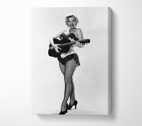 Marilyn Monroe Playing Guitar