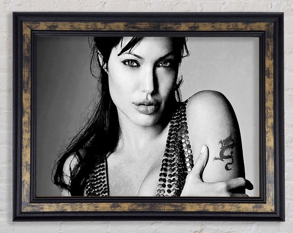 Angelina Jolie Dragon Tattoo