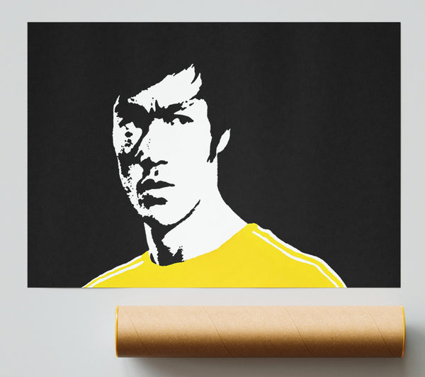 Bruce Lee Dragon Yellow Jump Suit