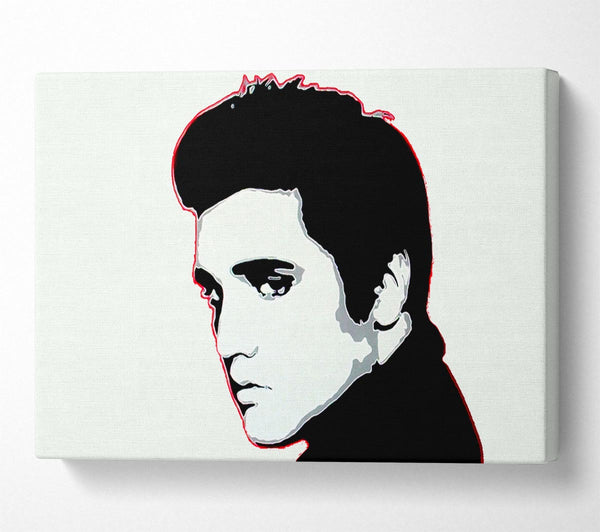 Elvis Portrait White