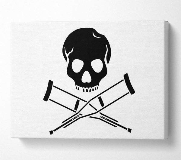 Jackass Skull n Bones B n W