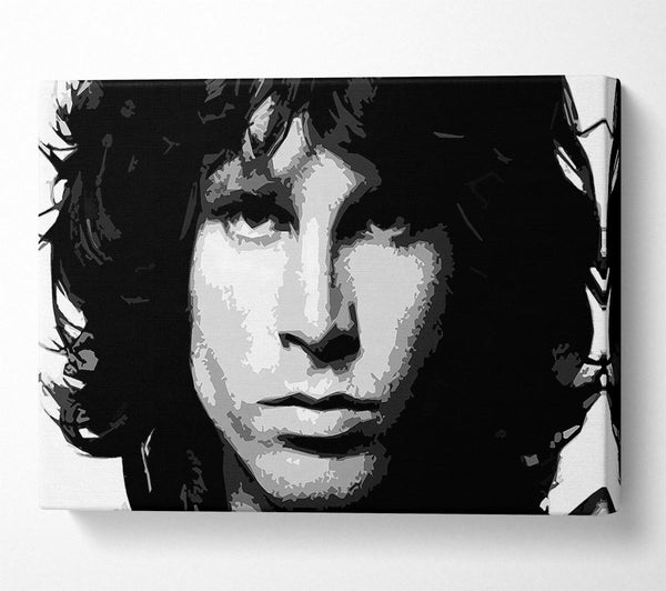 Jim Morrison Face B n W