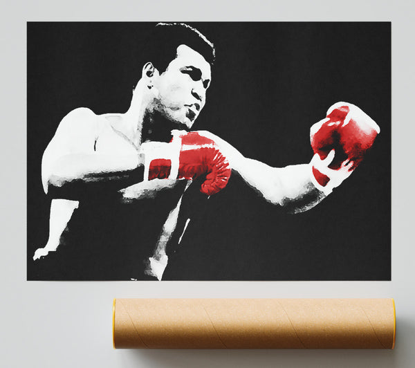 Muhammad Ali Red Boxing Gloves