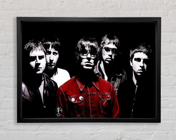 Oasis Liam Red Coat B n W