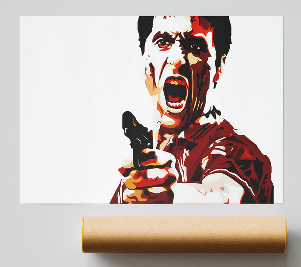 Scarface Al Pacino Red