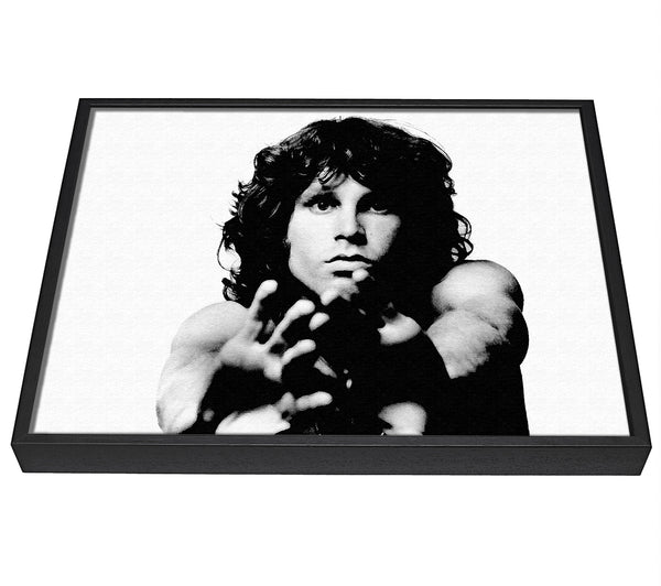 A picture of a The Doors Jim Morrison framed canvas print sold by Wallart-Direct.co.uk