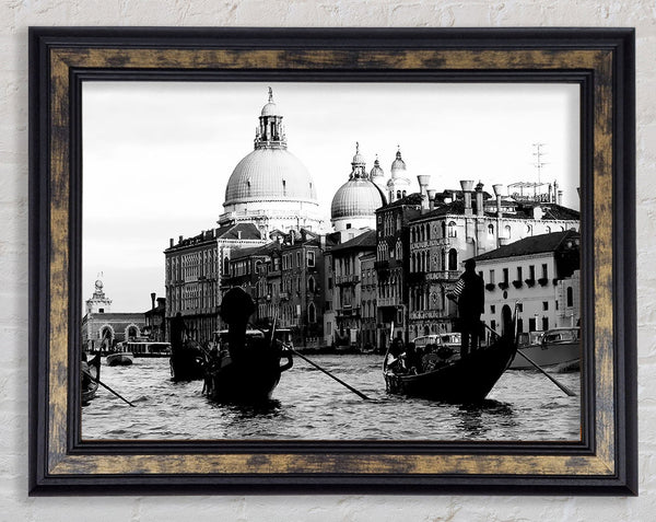 Venice Gondolas B n W