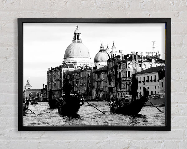 Venice Gondolas B n W