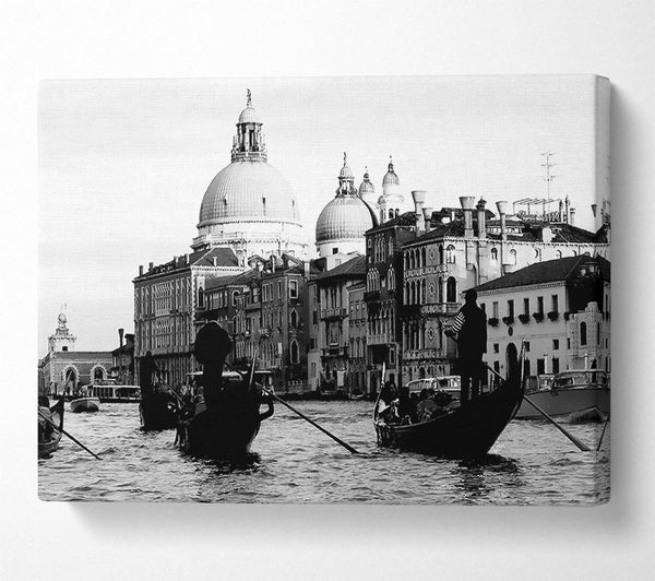 Venice Gondolas B n W