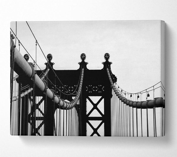 Brooklyn Bridge Close-Up B n W