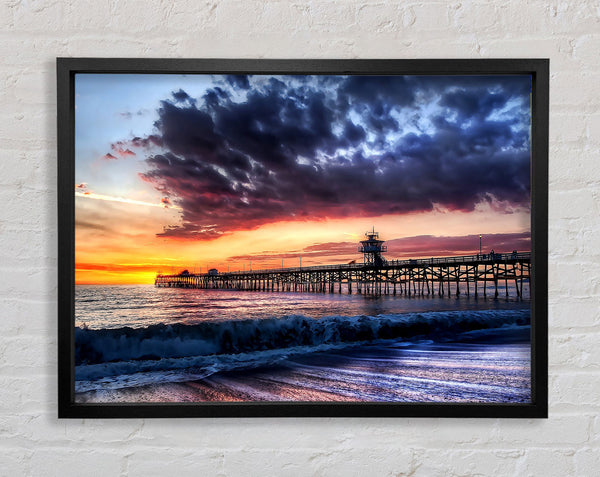 Pier Sunset Ocean