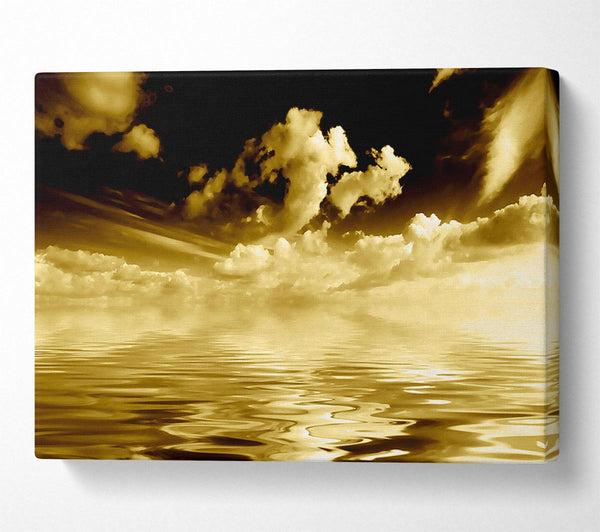 Dramatic Ocean Clouds Brown