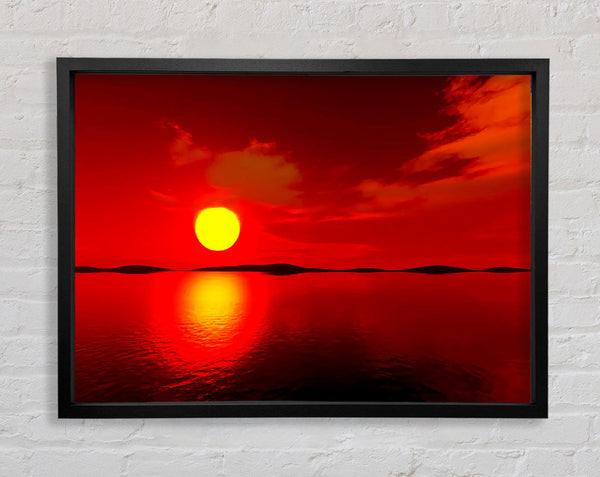 Red Sunblaze Reflection