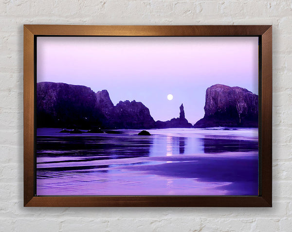 Lilac Moonlit Ocean