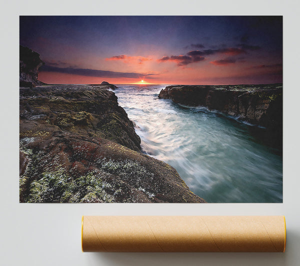 Sunset At Muriwai Beach