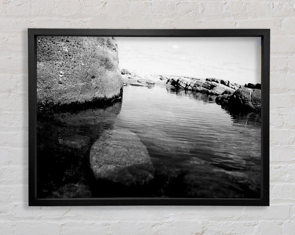 Ocean Rock Bay B n W