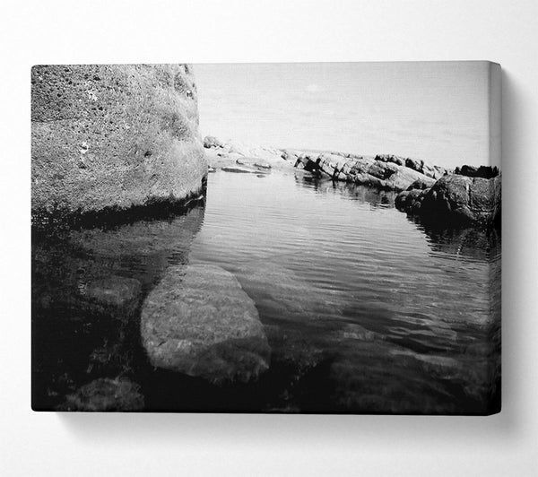 Ocean Rock Bay B n W