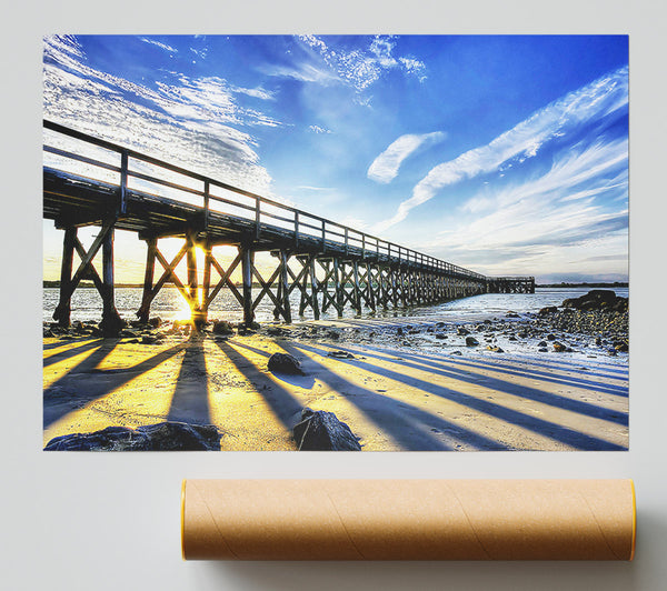 Sun Peaks Through The Pier