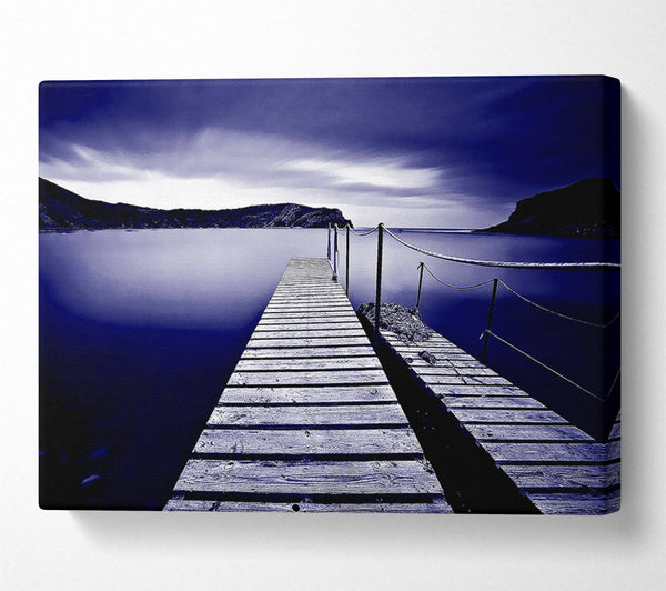 Abstract Pier Purple