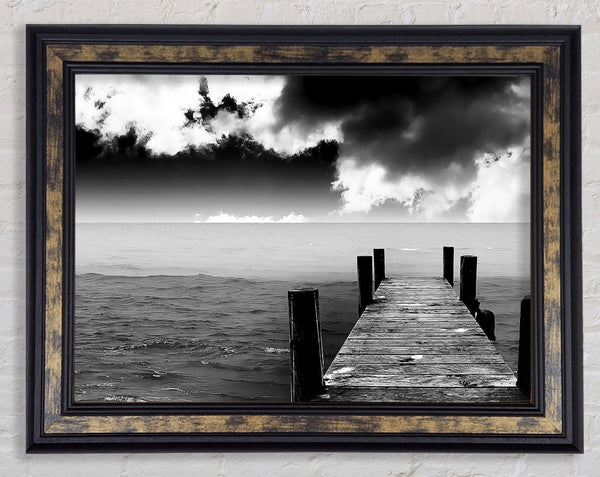 Black And White Pier